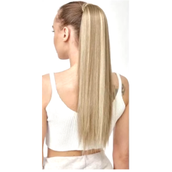 20-Inch Long Blonde Ponytail Extension - Sleek & Glamorous Hairpiece