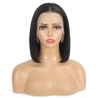 14-Inch Bob Wig Human Hair - 13x4 Lace Wig, Pre-Plugged, 180% Density