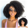 12-Inch Black Curly Bob - 200% Density