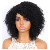 12-Inch Black Curly Bob - 200% Density