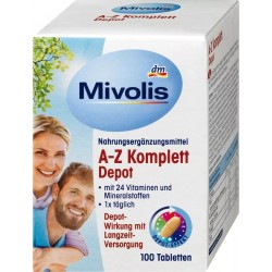 Mivolis A-Z Complete Depot, Tablets, 100 Count, 144 g