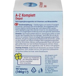 Mivolis A-Z Complete Depot, Tablets, 100 Count, 144 g