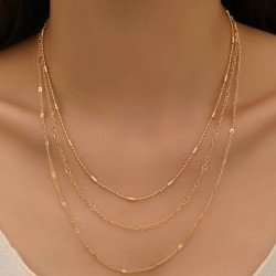 Minimalist Multi-Layer Chain Necklace