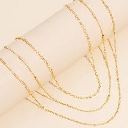 Minimalist Multi-Layer Chain Necklace