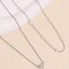 Delicate Heart Pendant Faux Pearl Clavicle Necklace