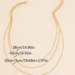 Minimalist Multi-Layer Chain Necklace