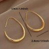 Minimalist Water Drop Hoop Earrings