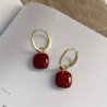 Scarlet Pendant Vintage Drop Earrings