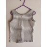 Plain Striped Tank Top - 110/116cm