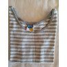 Plain Striped Tank Top - 110/116cm