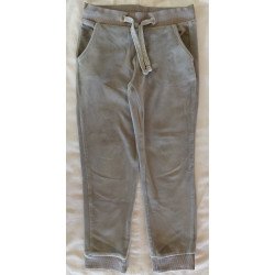 Grey Suede Sweatpants - 116cm