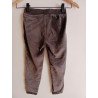 Brown Grey Suede Sweatpants  - 116cm