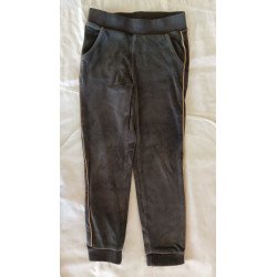 Brown Grey Suede Sweatpants  - 116cm