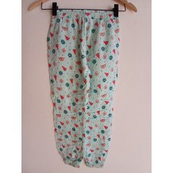 Watermelon & Kiwi Print on Kids Loose Fitted Pants - 122cm