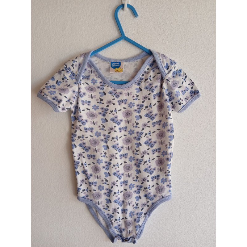 Butterfly & Floral Print Toddlers Bodysuit - 86/92cm