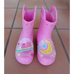 Pink Rubber Rain Boots - Size 11