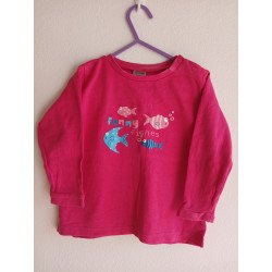 Funny Fishes Long Sleeve Top - 86/92cm