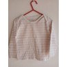 Striped Long Sleeved Push Button - 86/92cm