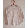 Striped Long Sleeved Push Button - 86/92cm