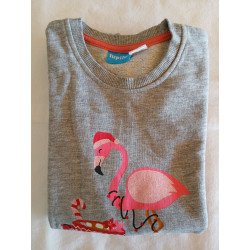 Christmas Themed Flamingo Childrens Crewneck - 122/128cm