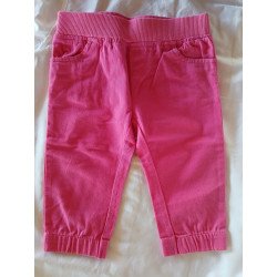 Kids Pink Elastic Denim Jeans - 92cm