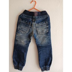 Drawstring Elastic Denim Jeans - 104cm