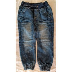 Drawstring Elastic Denim Jeans - 104cm