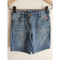 Heart Sewn Kids Denim Shorts - 128cm