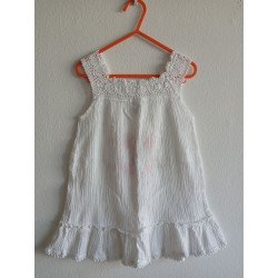 Flower Embroidery Dress - 92/98cm