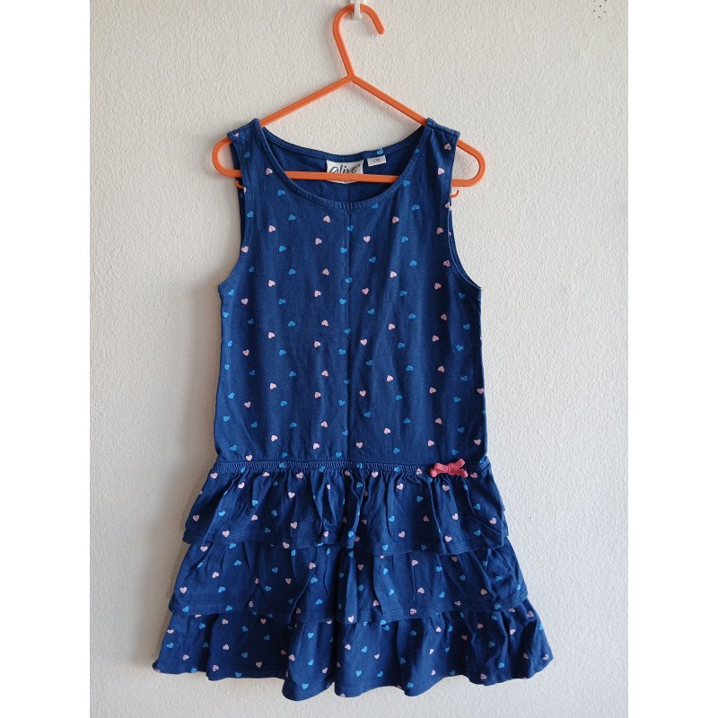 Hearts on Dress - 116cm