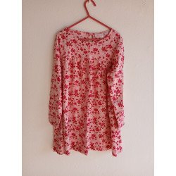 Floral Pink Dress - 128cm