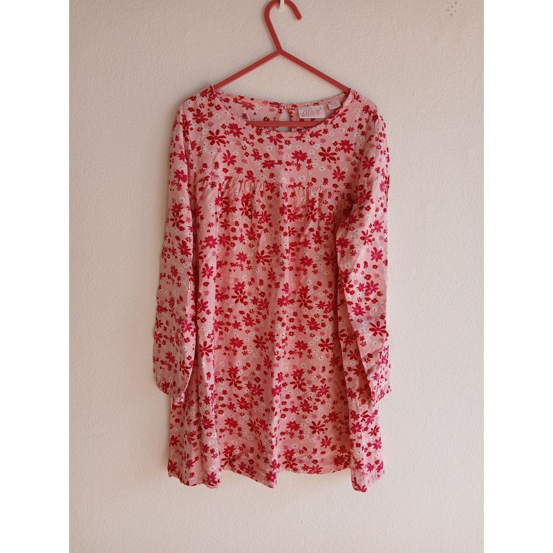 Floral Pink Dress - 128cm