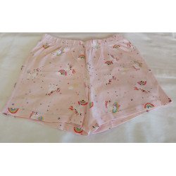 Unicorn Printed Hot Pants - 110/116cm