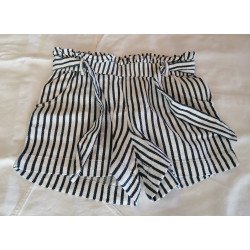 Verticle Striped Kids Shorts - 128cm